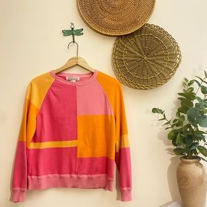 Jones New York Sport Vintage Sunrise Colorblock Sweater